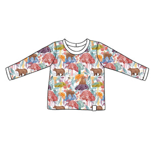 Bear Shrooms Long-Sleeved Top